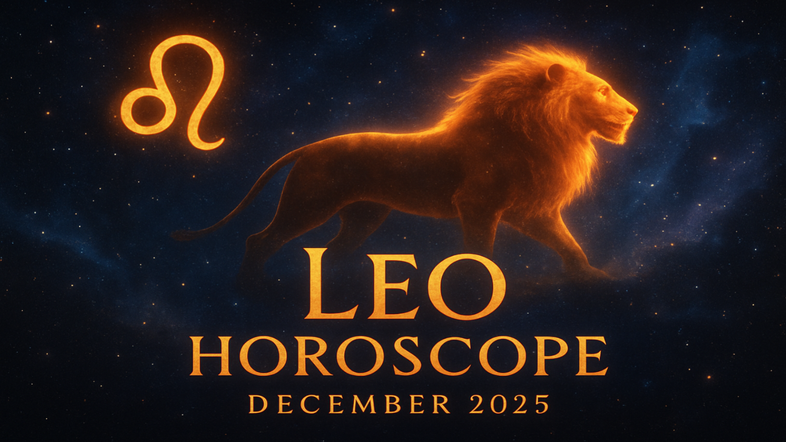 Leo horoscope December 2025