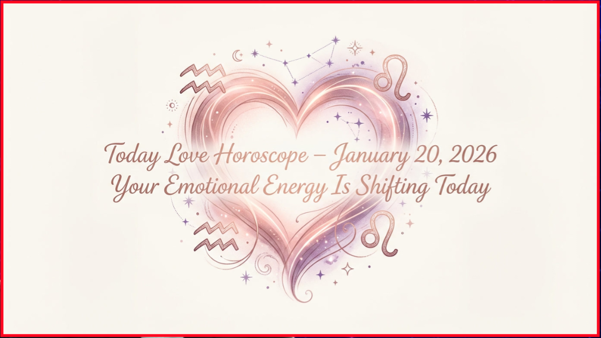 Today love horoscope January 20, 2026 showing emotional energy shifts and zodiac love guidance
