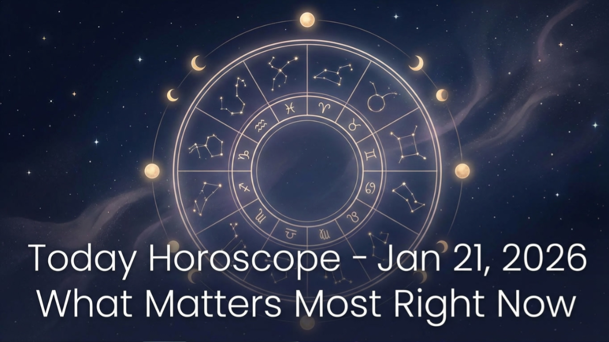 Today horoscope January 21, 2026 showing calm astrology energy and focus on meaningful priorities