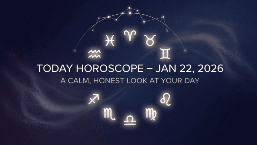Today horoscope January 22, 2026 showing calm emotional energy for all zodiac signs