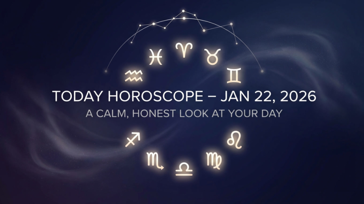 Today horoscope January 22, 2026 showing calm emotional energy for all zodiac signs