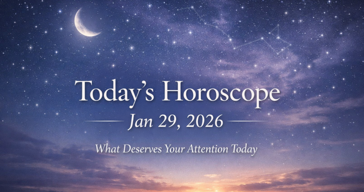 Today horoscope Jan 29, 2026 showing calm zodiac energy and daily astrology guidance