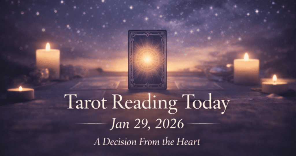 Tarot reading today January 29, 2026 showing heart-centered guidance and calm spiritual energy