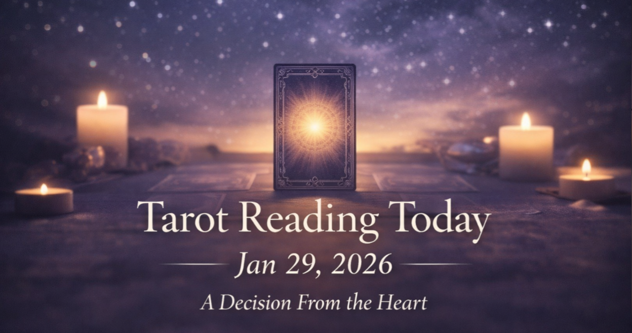 Tarot reading today January 29, 2026 showing heart-centered guidance and calm spiritual energy