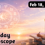 Soft pastel zodiac wheel with sunrise glow symbolizing February 18, 2026 daily horoscope and emotional reset energy