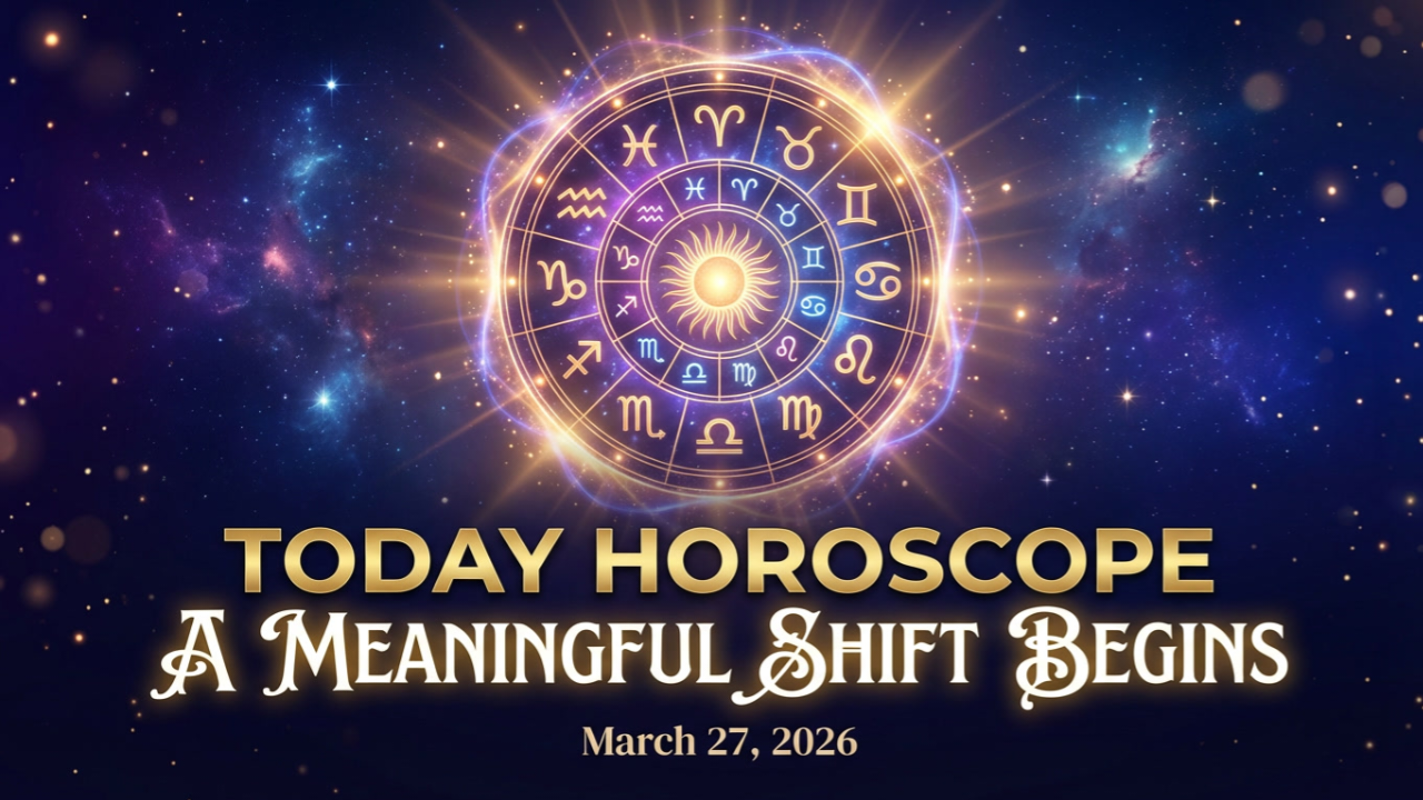 Today horoscope March 27 2026 zodiac signs astrology prediction